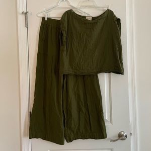 Laude the Label Everyday set - olive - 100% cotton